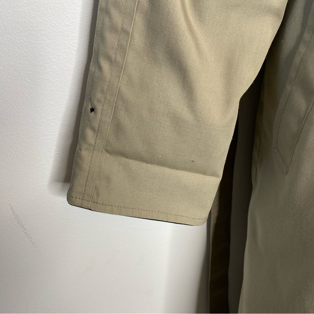 London Fog Vintage Classic Cream Tan Trench Coat - Picture 9 of 16